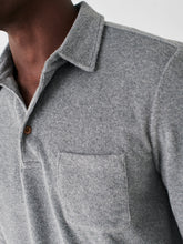 Load image into Gallery viewer, Towel Terry Long-Sleeve Polo - Fall Heather Grey
