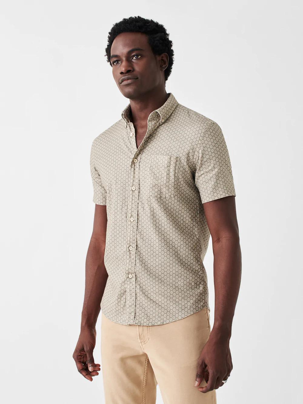 Short-Sleeve Breeze Shirt - Coastal Sage Suburst