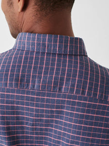 Stretch Oxford Shirt 2.0 - Blue Red Hayes Check