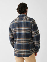 Load image into Gallery viewer, High Pile Fleece Plaid CPO - Navy Summit Plaid

