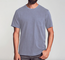 Load image into Gallery viewer, Sunwashed Pocket Tee - Storm Blue

